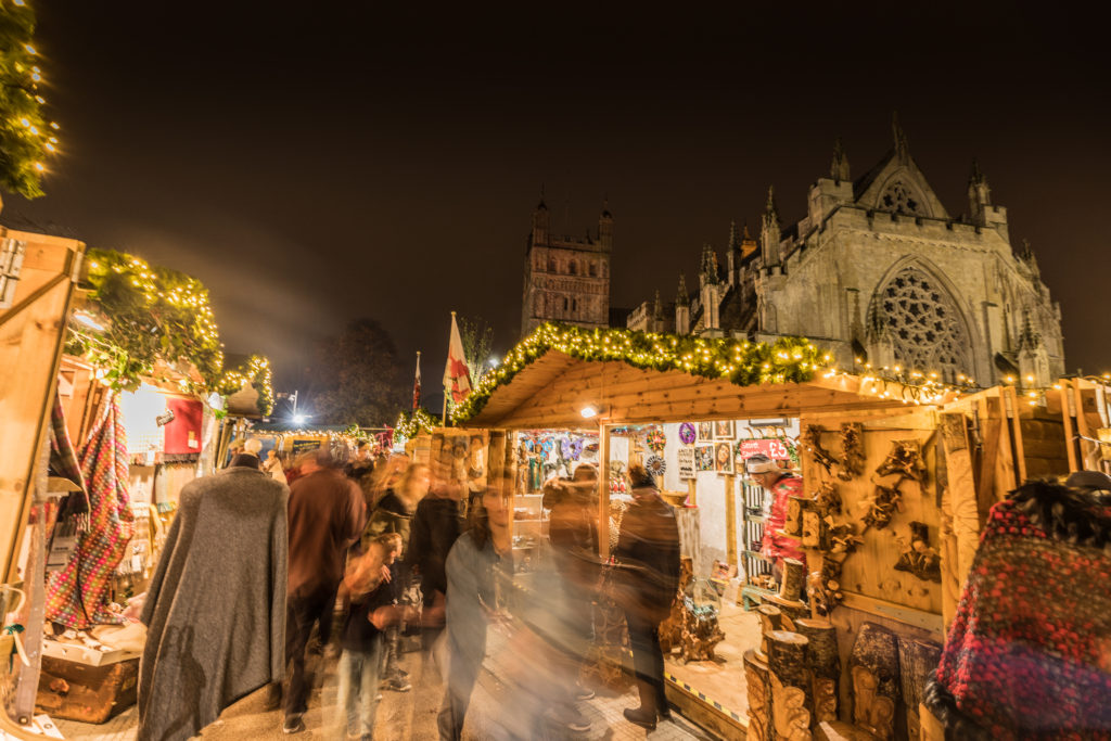 Download Exeter Cathedral Christmas Market PSD Mockup Templates