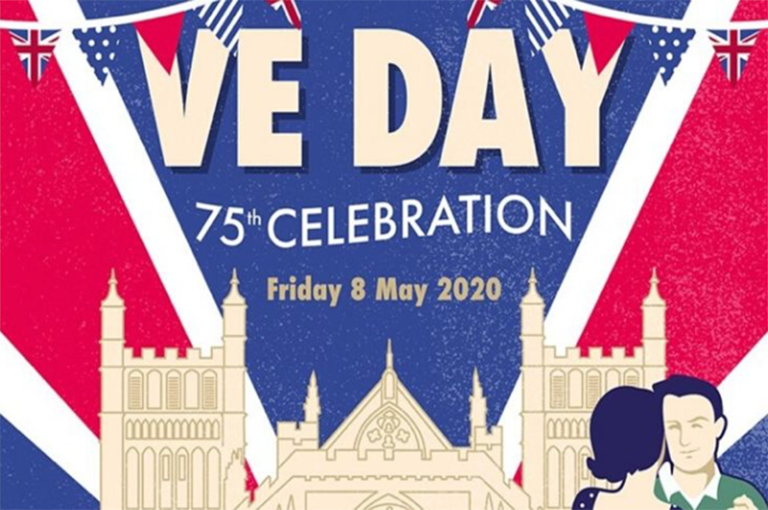 ve-day-banner-exeter-cathedral