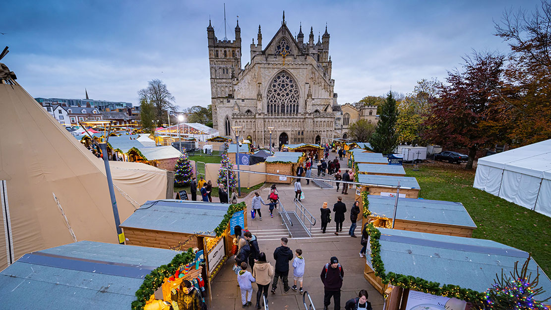 Devon’s Biggest Christmas Market Exeter Cathedral